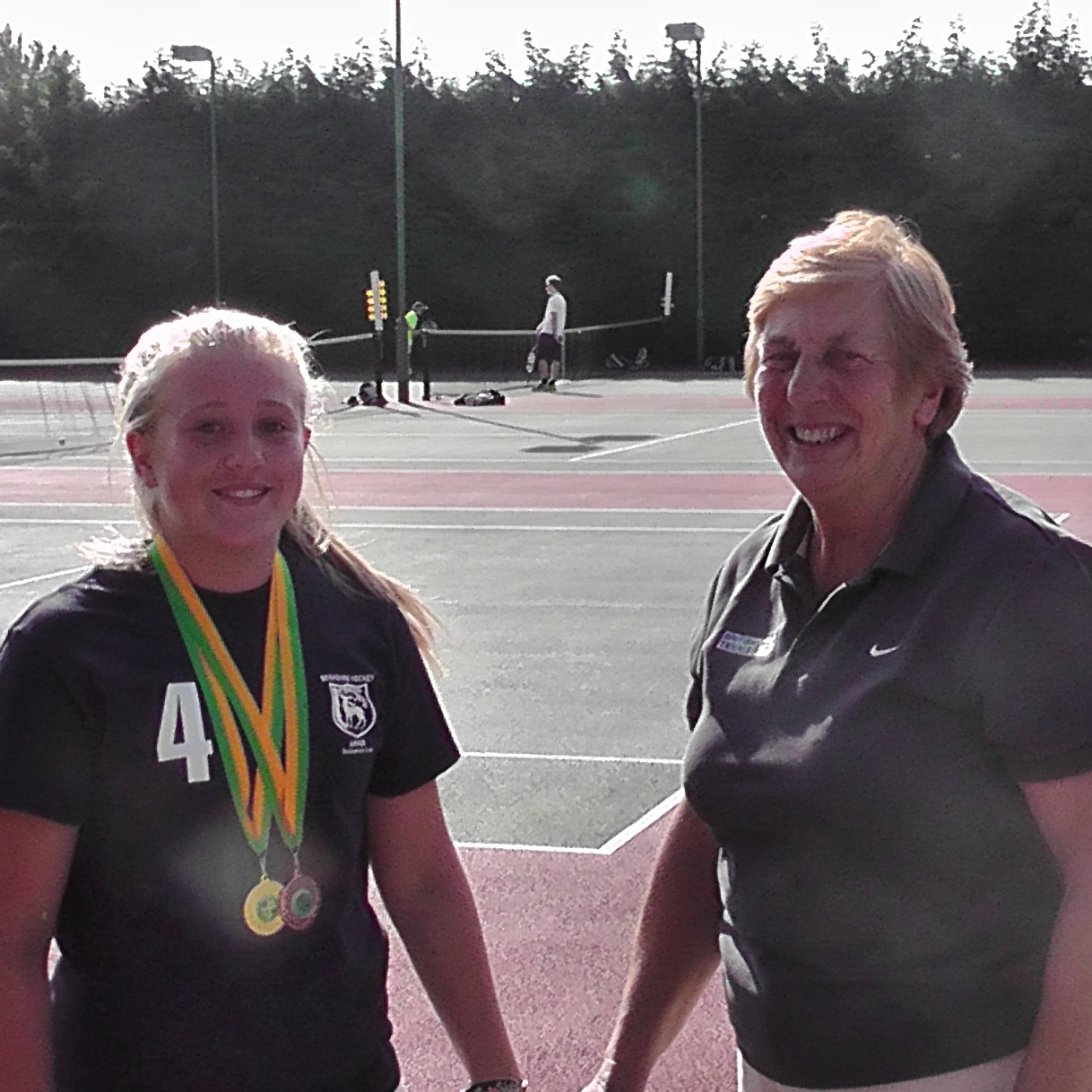 Annabelle Roberts with Referee Julia Freeman