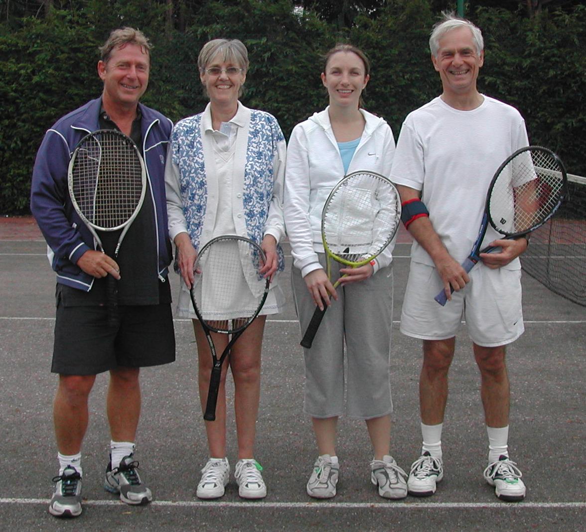 Handicap Mixed Doubles Finalists, September 2004