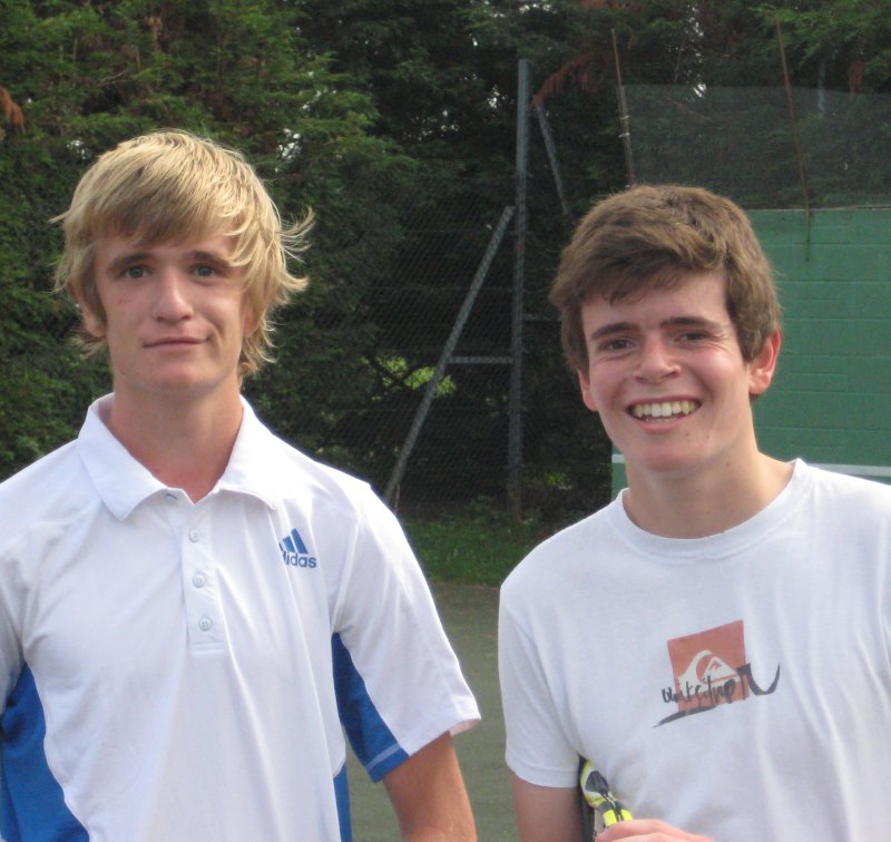 Under 21 Mens Singles Finalists, September 2010