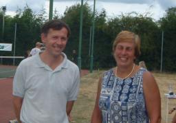 Tournament Director, Alex Wingent and Tournament Referee, Julia Freeman