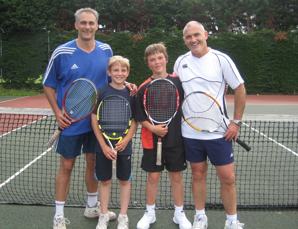 Armand and Hugo Halgreen, Joe and Graeme Passau