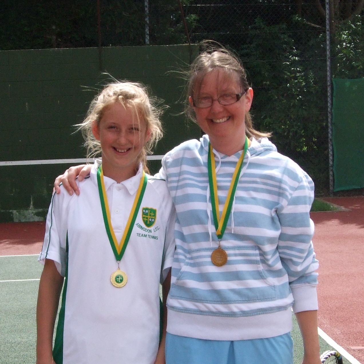 Winners Anna Kelly and her mother