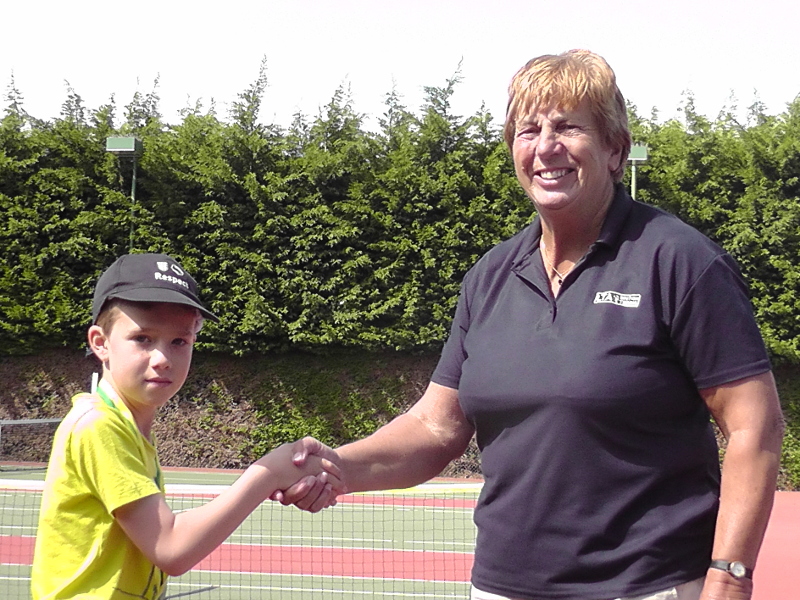 Luca Frank (RU) with Julia Freeman